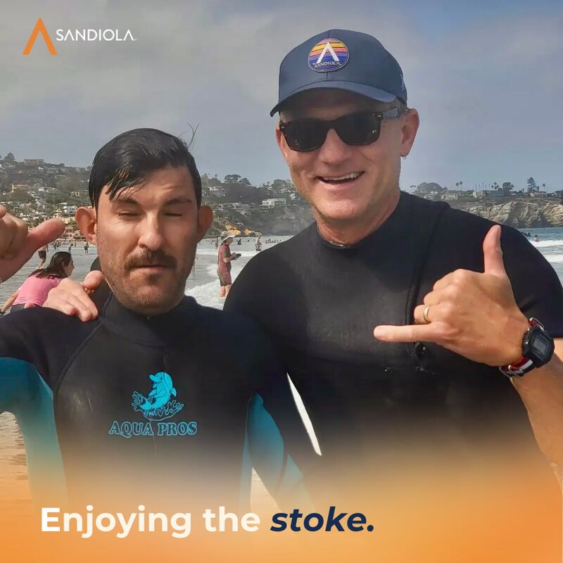 Enjoying the stoke